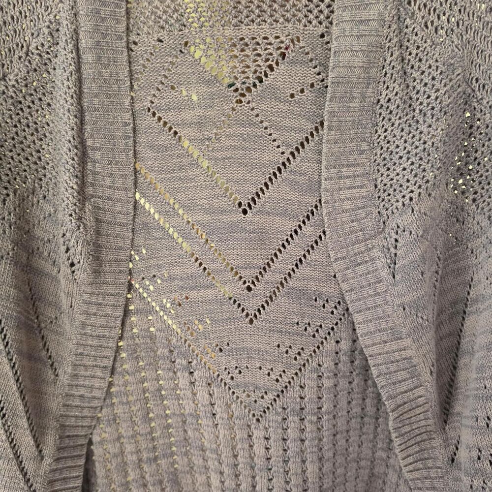 Vintage Roxy Women's Knit Purple Cardigan - Picture 4 of 8